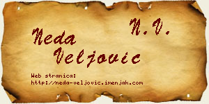 Neda Veljović vizit kartica